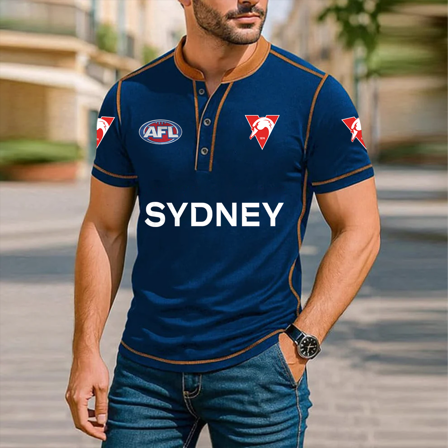 Premium AFL x SYD Polo Tshirt NDT TDT