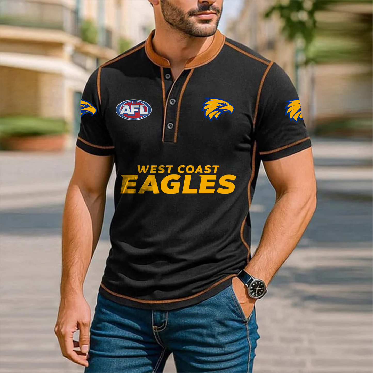 Premium AFL x WCE Polo Tshirt NDT TDT