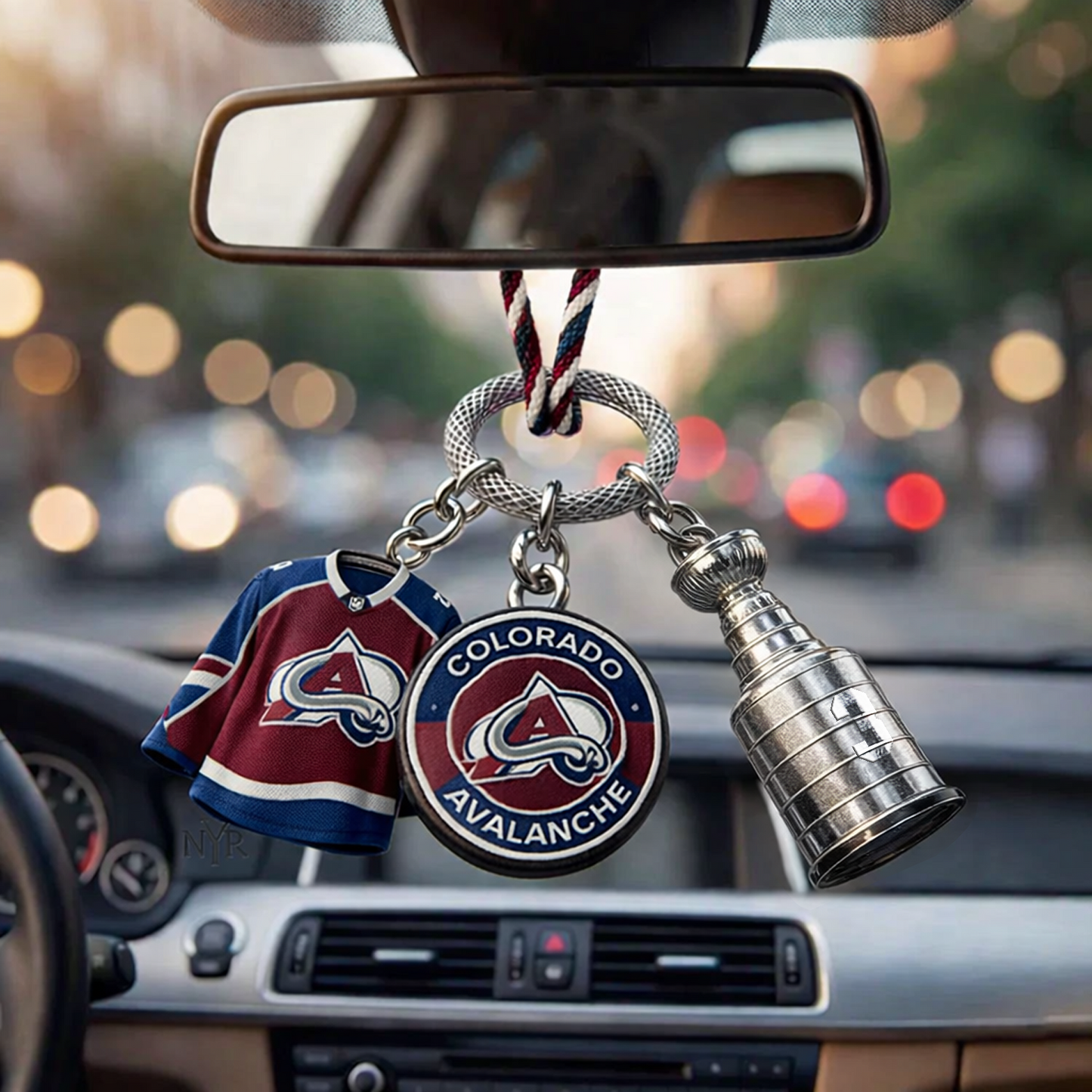 Premium COL x NHL Custom Jersey Logo Cup Car Charm DATND TANTD 250326