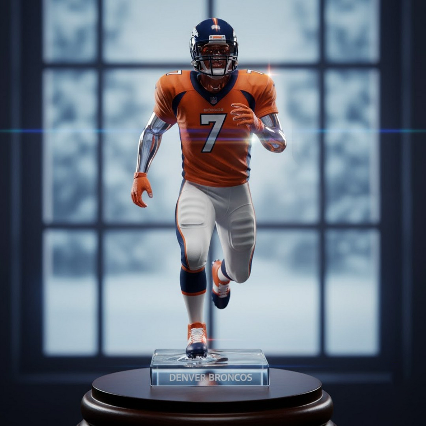 Premium DEN x NFL Crystal Style Desktop Ornament DatND DVT