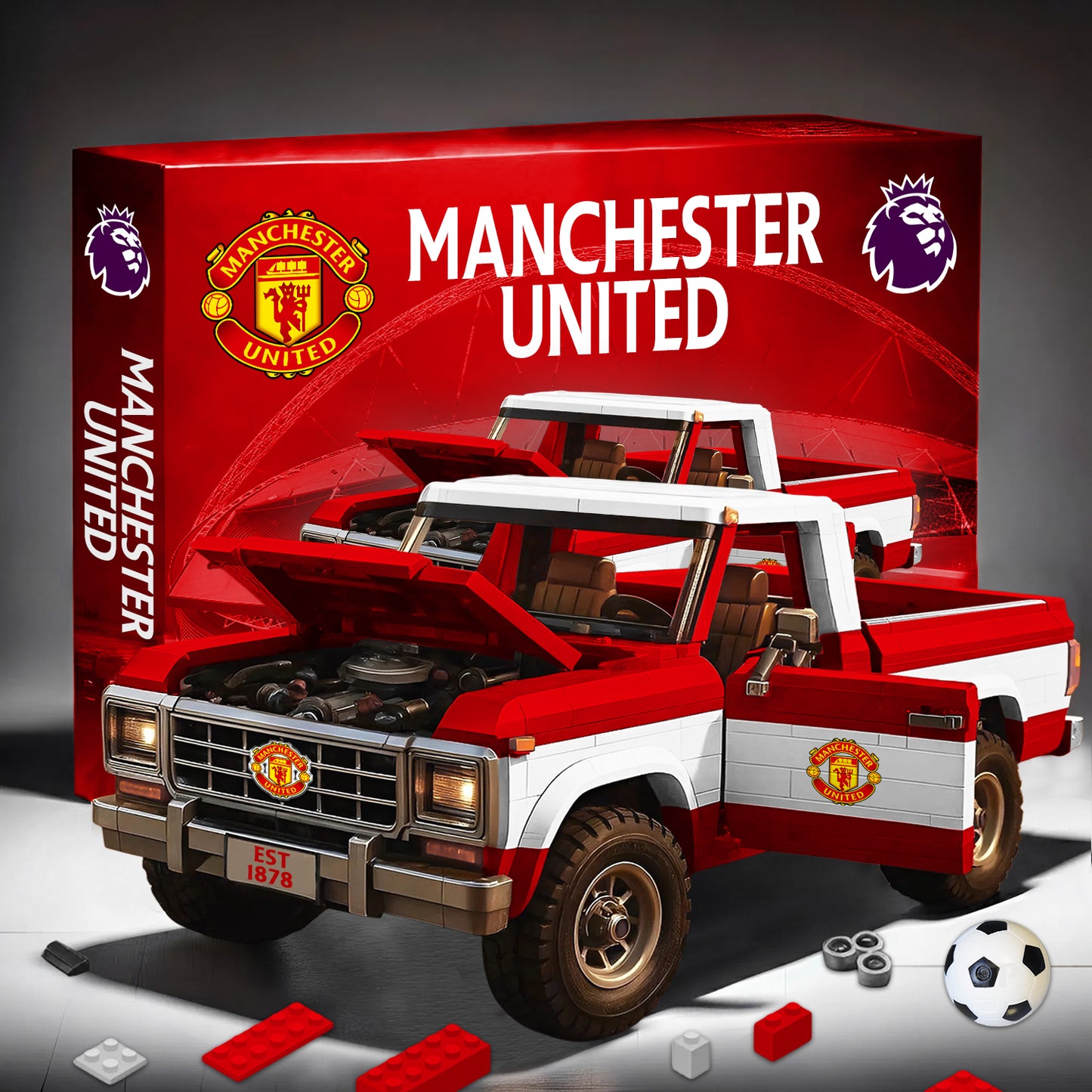 PREMIUM EPL X MU 3D Building Blocks Truck Ford Car Model Set NDT NHM