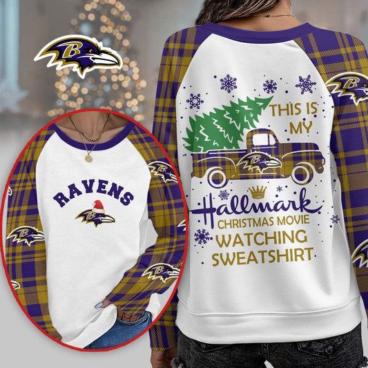 Premium NFL BAL Cozy Round Neck Raglan Sleeve Sweatshirt V1 NMD NHM
