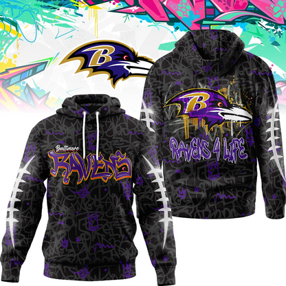 Premium NFL BAL Special Graffiti Hoodie V2 NMD  TTV