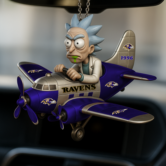 Premium NFL BAL x RIC Car Ornament V1 DATND TANTD