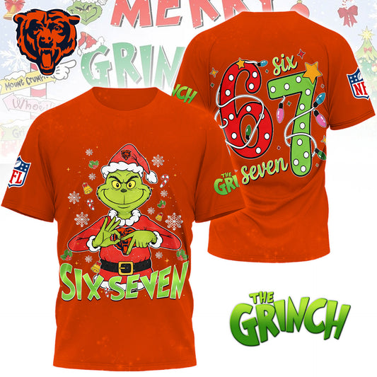 Premium NFL CHI x The Grinch Six Seven T-shirt V14 NMD NHM