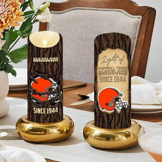 Premium NFL CLE Victory Candle NDT NHM