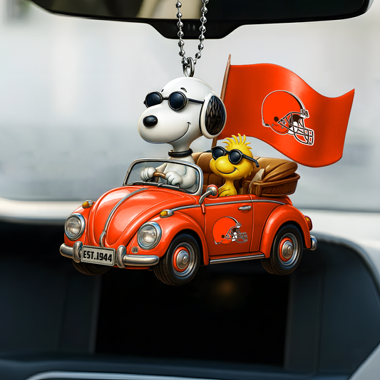 Premium NFL CLE x SNP Car Ornament DatND DVT