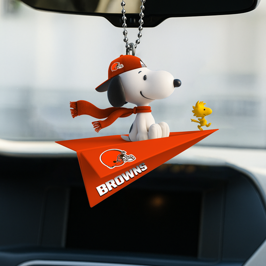 Premium NFL CLE x SNP Car Ornament V1 DATND TANTD