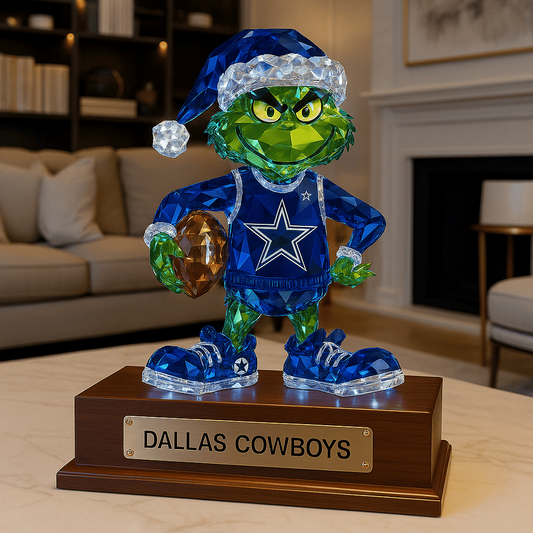 Premium NFL DAL X Crystal Style Desktop Ornament NDT NHM