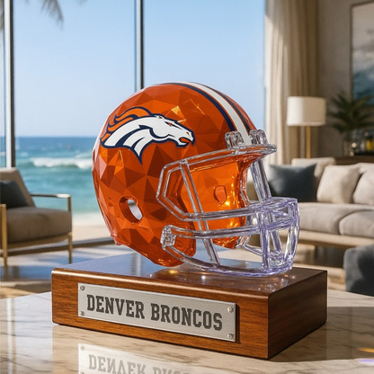 Premium NFL DEN Crystal Style Desktop Ornament V1 NMD  TTV