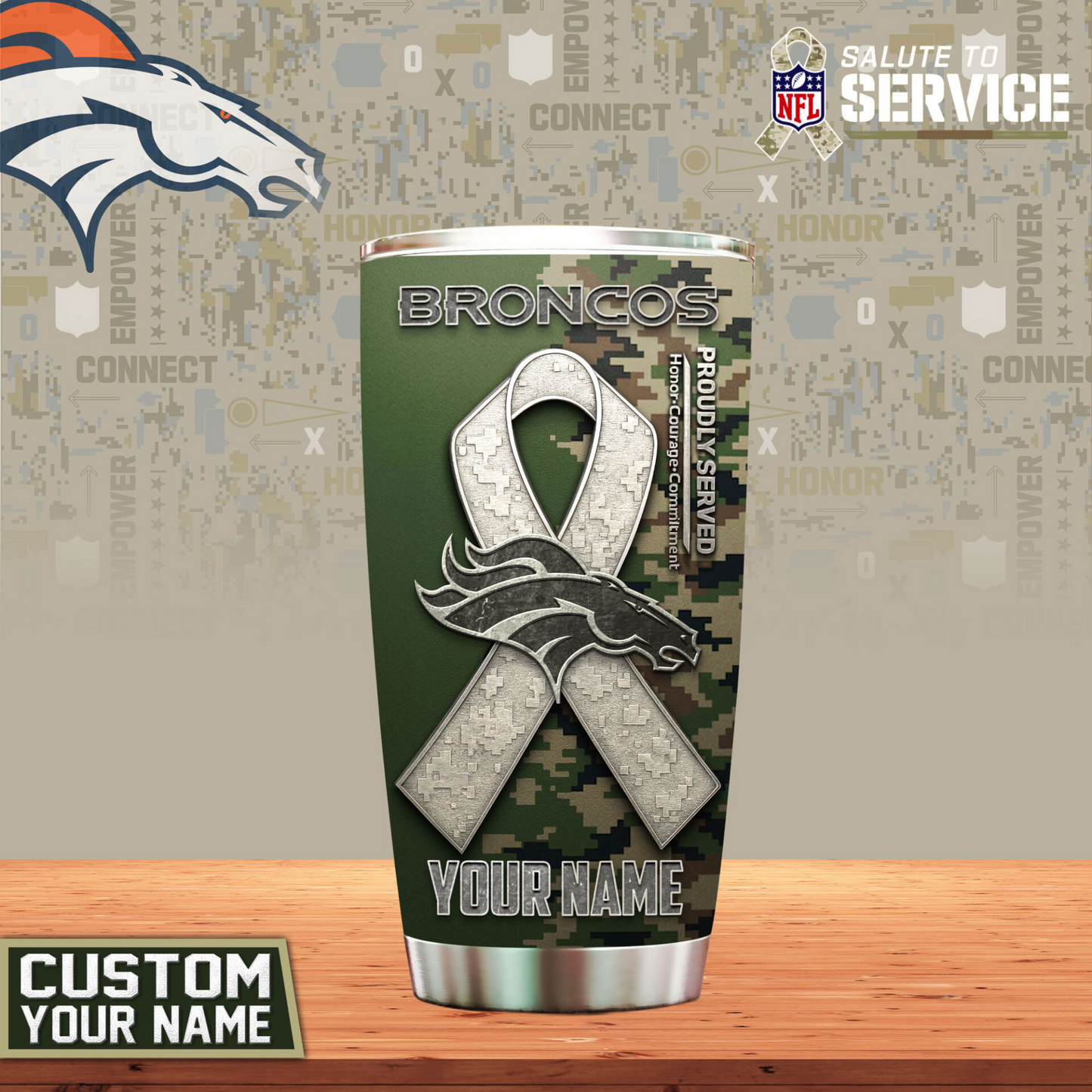 Premium NFL DEN Proudly Served Tumbler V1 NMD TTV