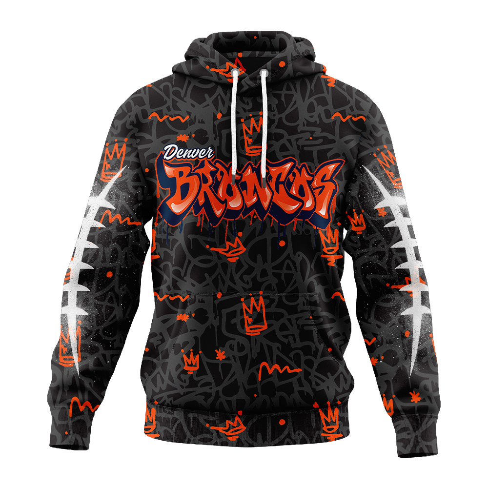 Premium NFL DEN Special Graffiti Hoodie V2 NMD  TTV