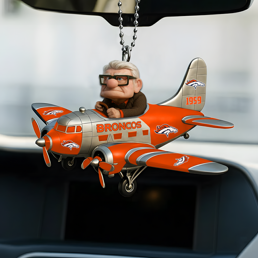 Premium NFL DEN x CARL Car Ornament V1 DATND TANTD