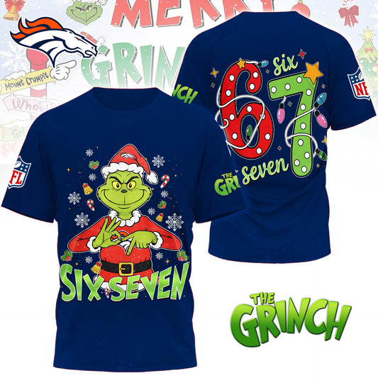 Premium NFL DEN x The Grinch Six Seven T-shirt V14 NMD NHM