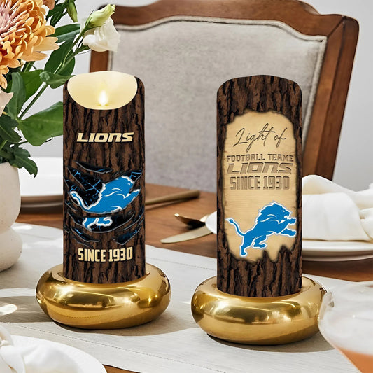 Premium NFL DET Victory Candle NDT NHM