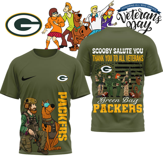Premium NFL GB x SCO Salute Veterans T-shirt V15 NMD NHM