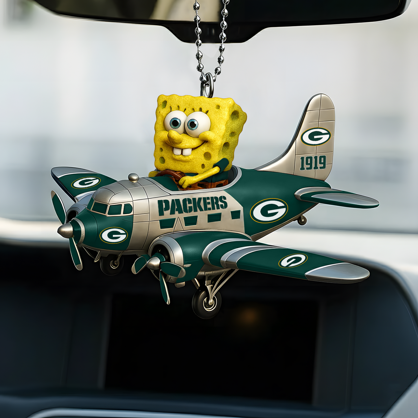 Premium NFL GB x SPO Car Ornament V1 DATND TANTD