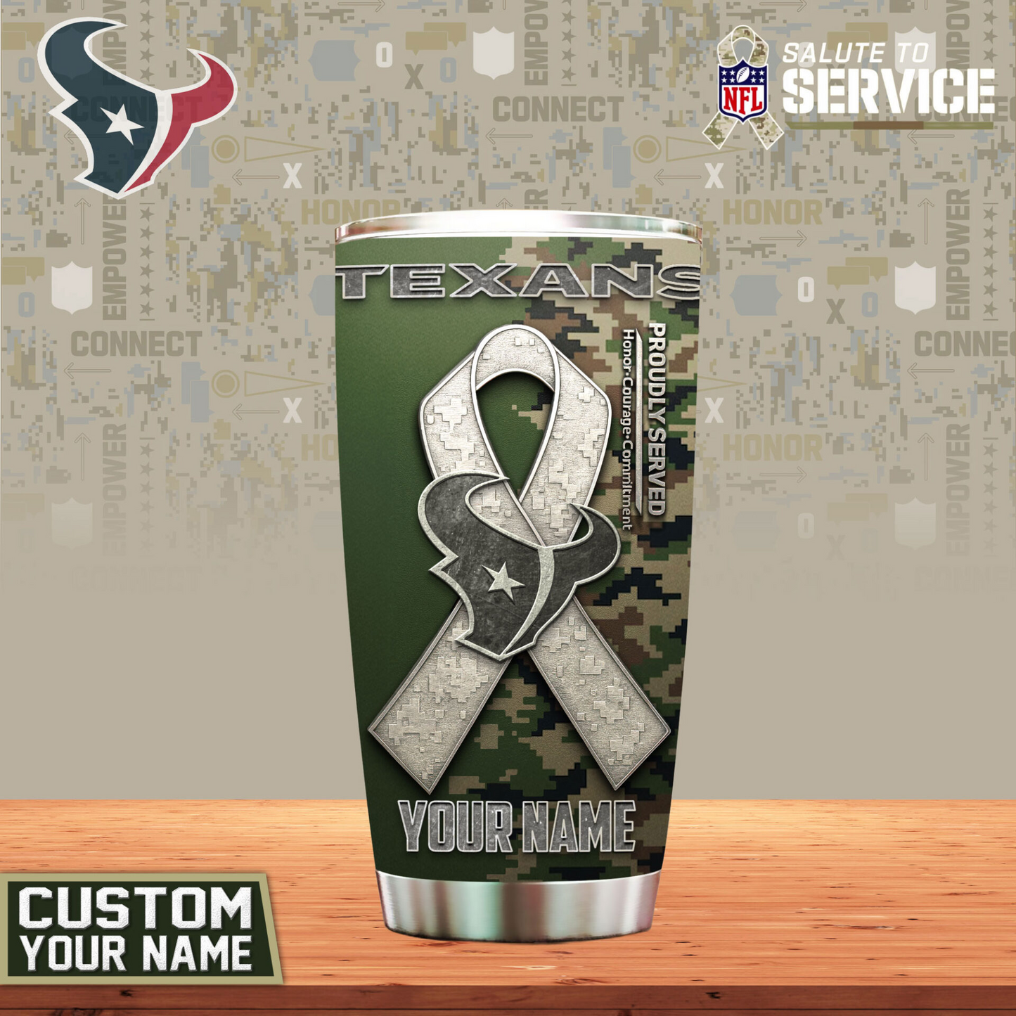 Premium NFL HOU Proudly Served Tumbler V1 NMD TTV