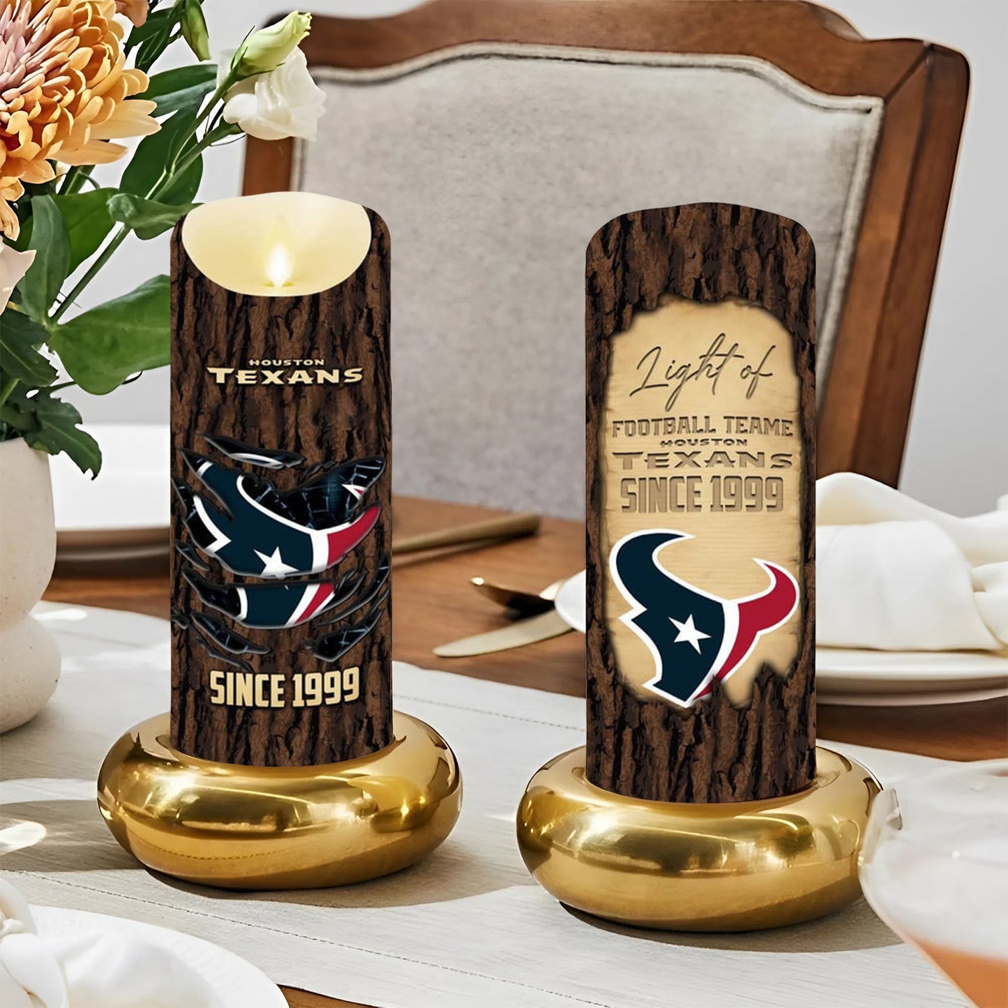 Premium NFL HOU Victory Candle NDT NHM