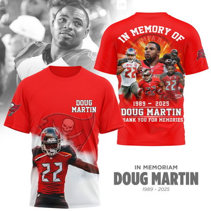 Premium NFL In Memory Of Doug Martin T-Shirt  V1 NMD TTV