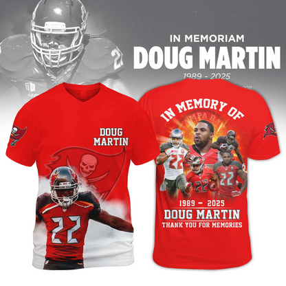 Premium NFL In Memory Of Doug Martin T-Shirt  V1 NMD TTV