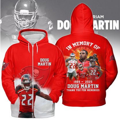 Premium NFL In Memory Of Doug Martin T-Shirt  V1 NMD TTV