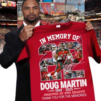 Premium NFL In Memory Of Doug Martin T-Shirt  V3 NMD TTV