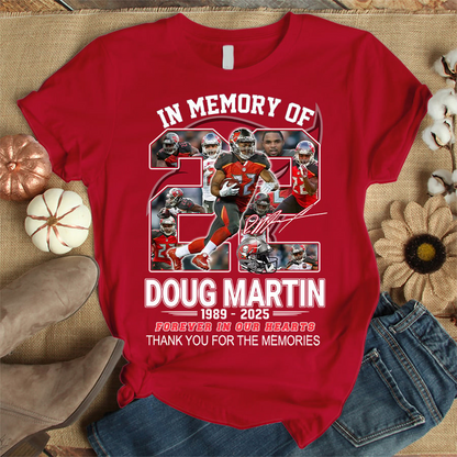 Premium NFL In Memory Of Doug Martin T-Shirt  V3 NMD TTV