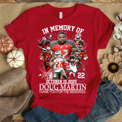 Premium NFL In Memory Of Doug Martin T-Shirt  V4 NMD TTV