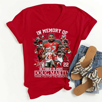 Premium NFL In Memory Of Doug Martin T-Shirt  V4 NMD TTV