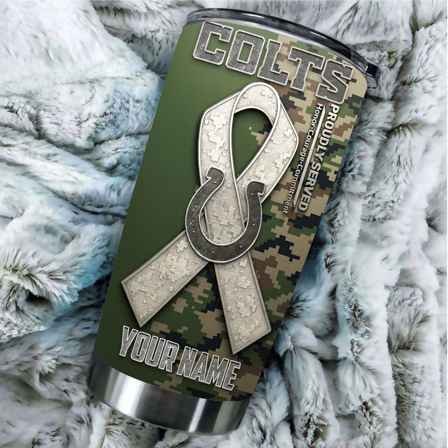 Premium NFL IND Proudly Served Tumbler V1 NMD TTV
