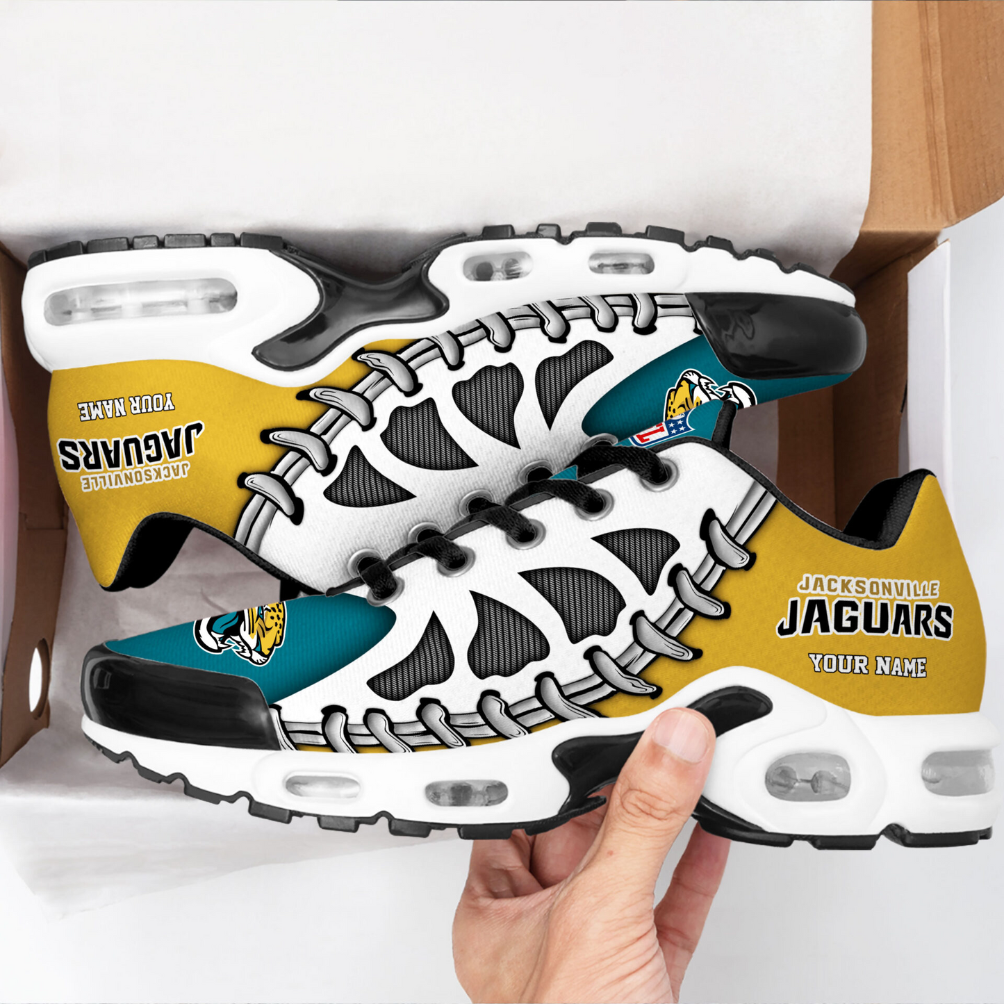 Premium NFL JAC Spine Rush Air Max Sneaker V4 NMD  TTV