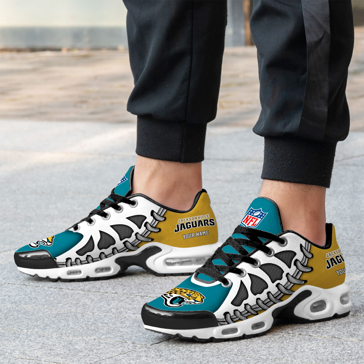 Premium NFL JAC Spine Rush Air Max Sneaker V4 NMD  TTV