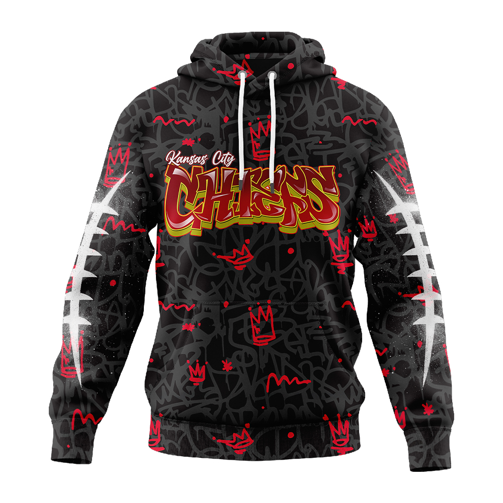 Premium NFL KC Special Graffiti Hoodie V2 NMD  TTV