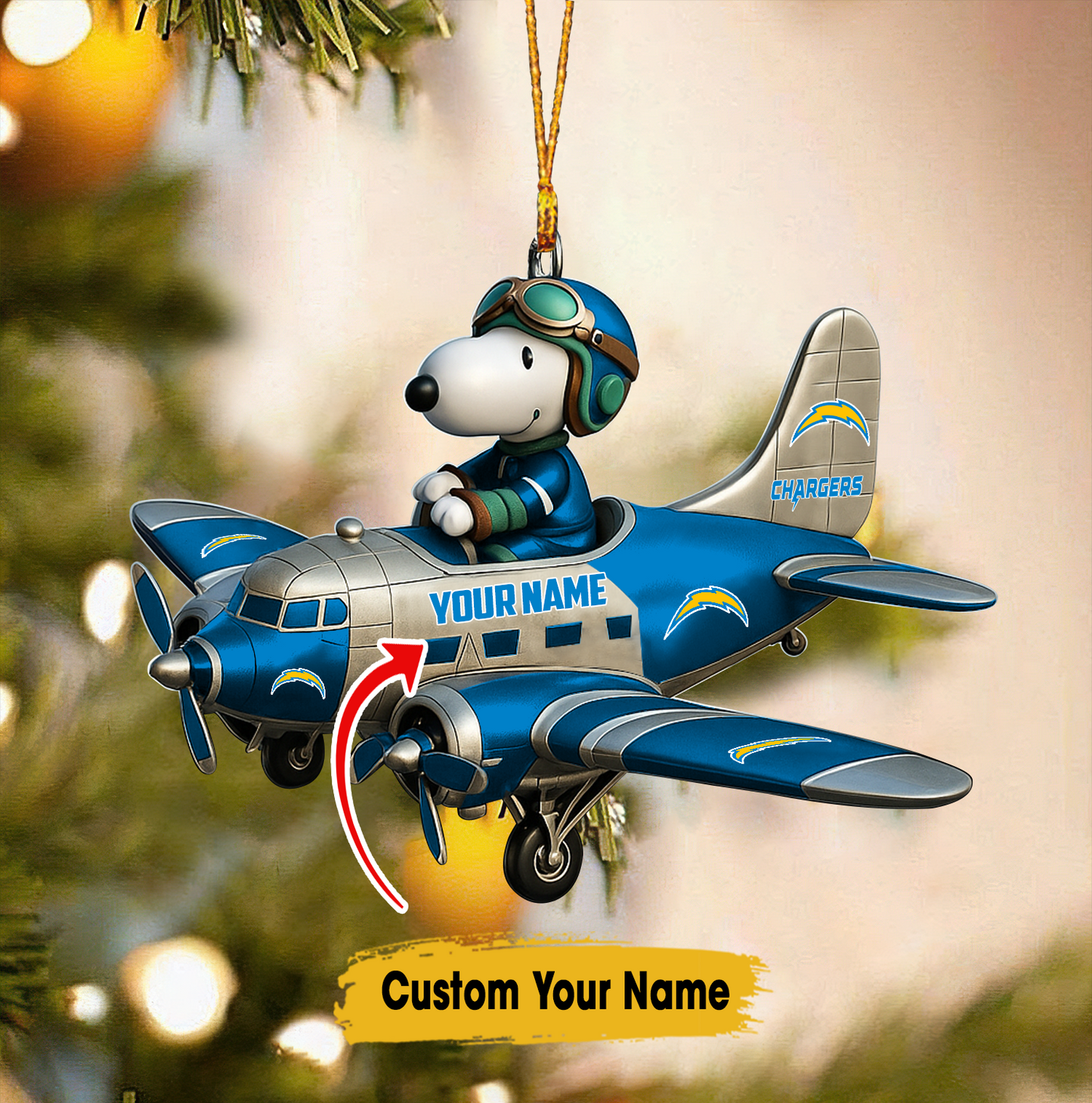 Premium NFL LAC x SNP Christmas Tree Ornament V1 NMD TTV