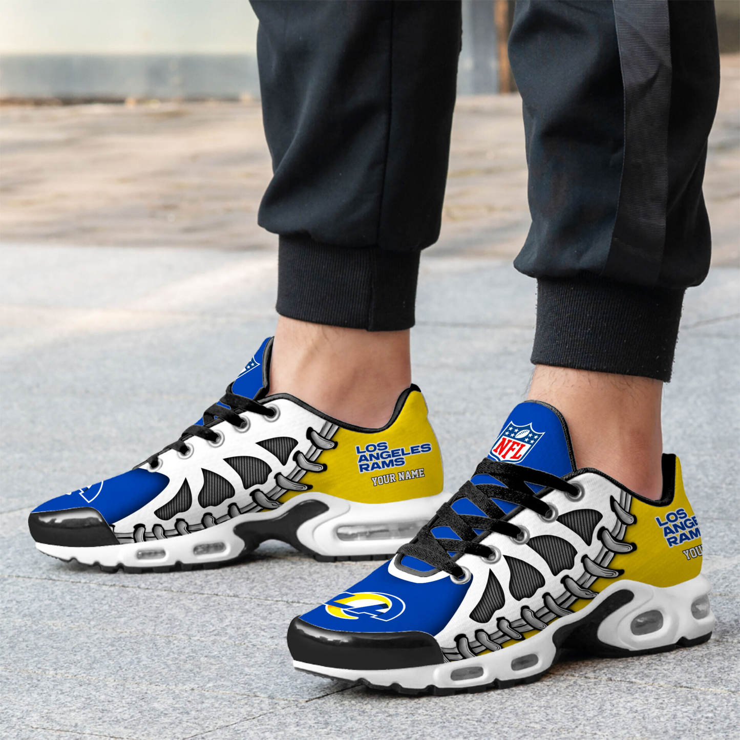 Premium NFL LAR Spine Rush Air Max Sneaker V4 NMD  TTV
