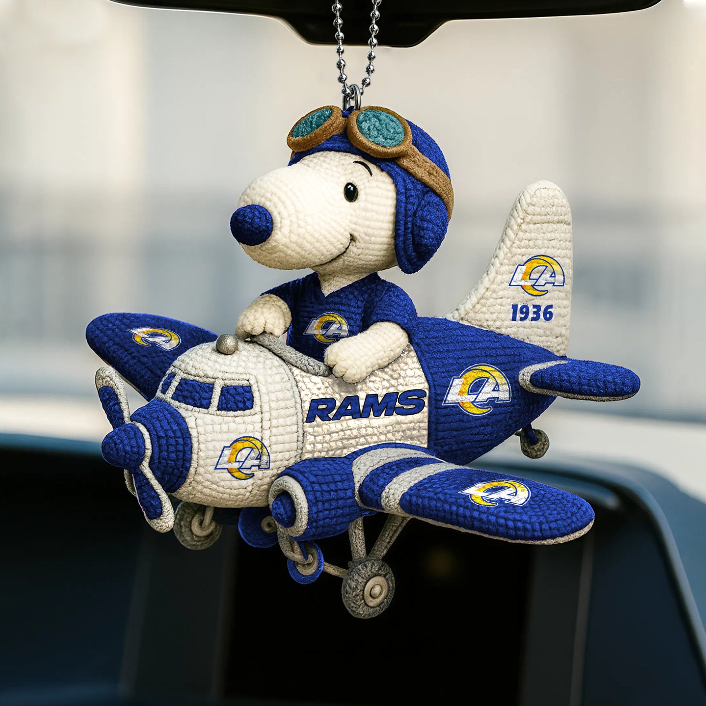 Premium NFL LAR x SNP Knitted Car Ornament V6 NMD NHM