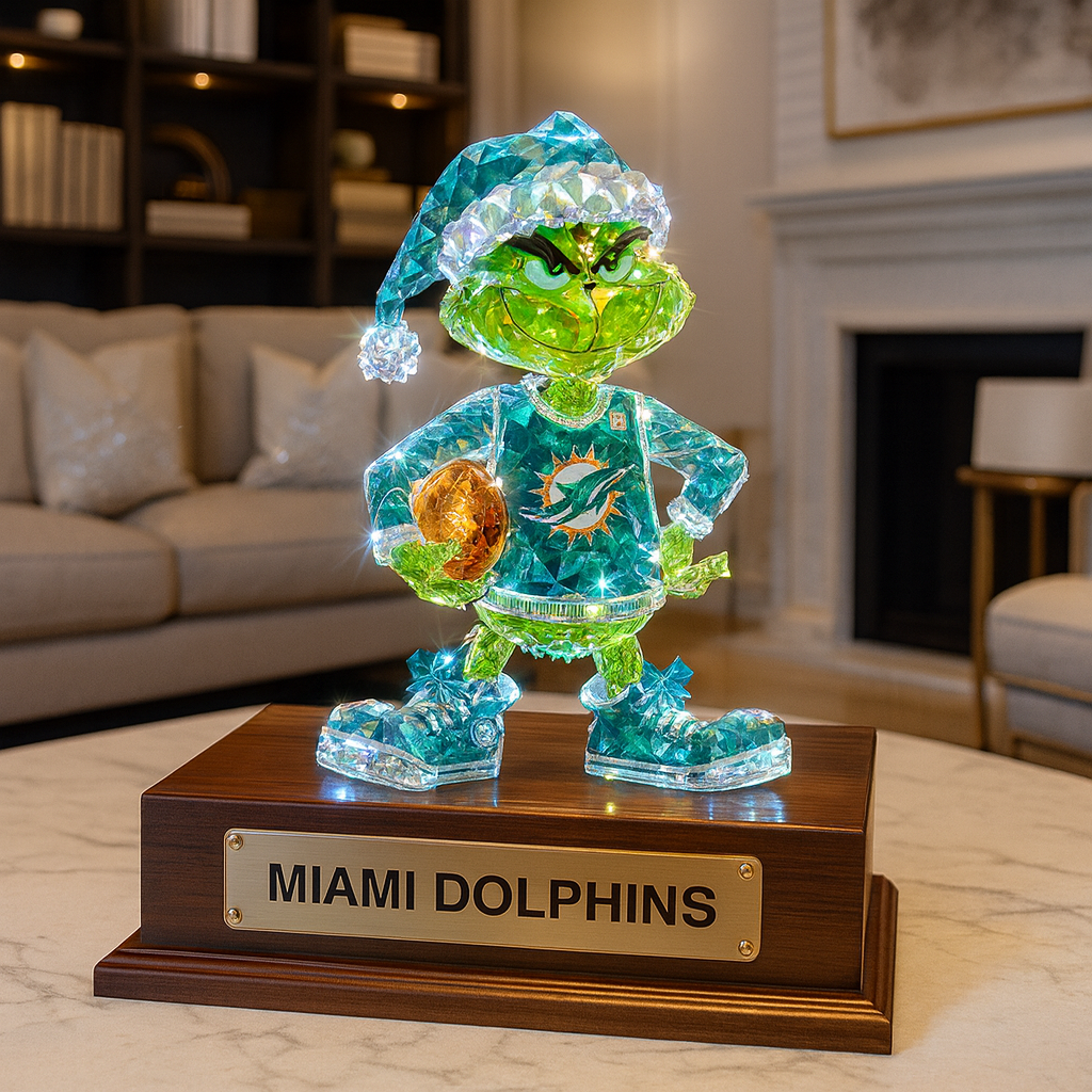 Premium NFL MIA Crystal Style Desktop Ornament V1 NMD  TTV