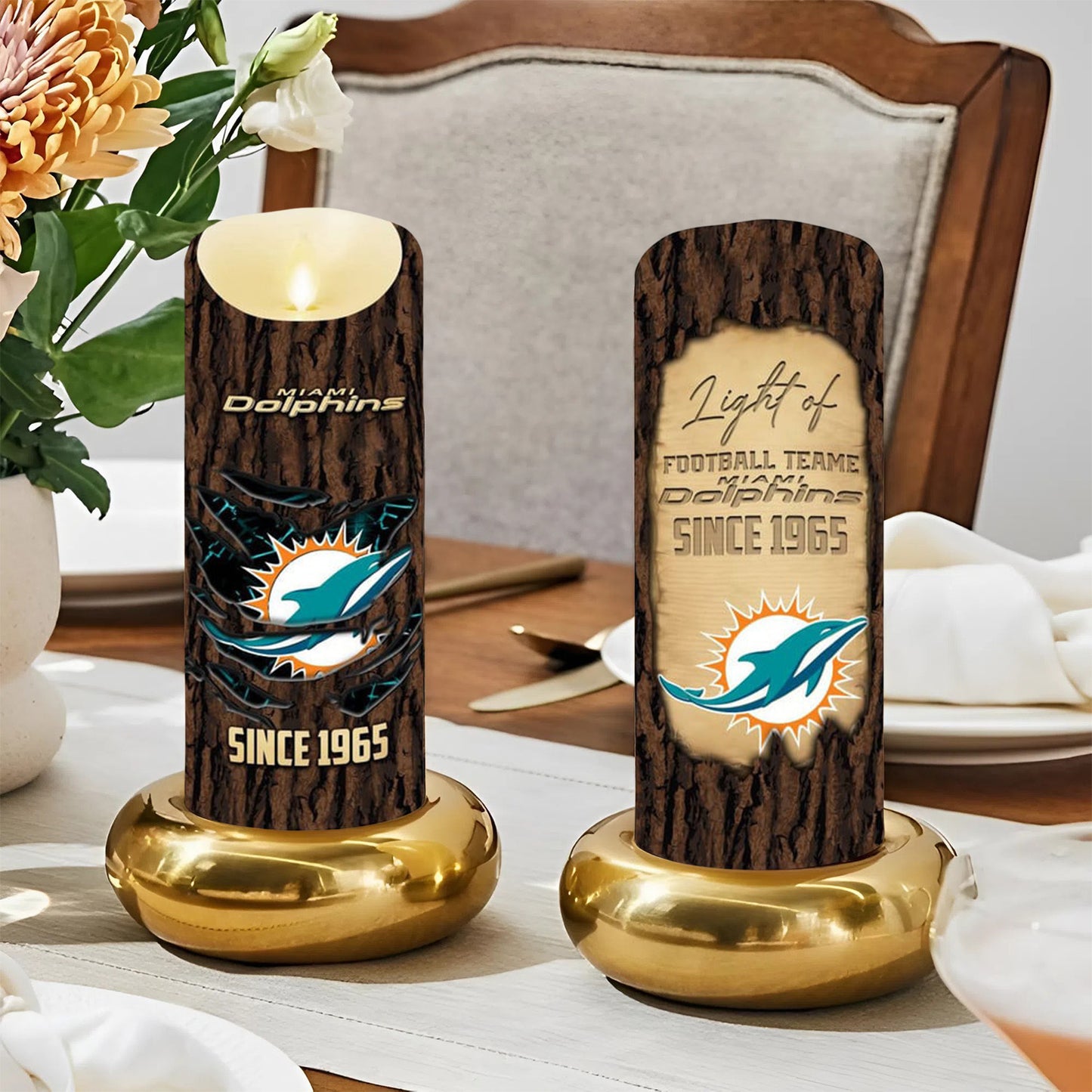 Premium NFL MIA Victory Candle NDT NHM