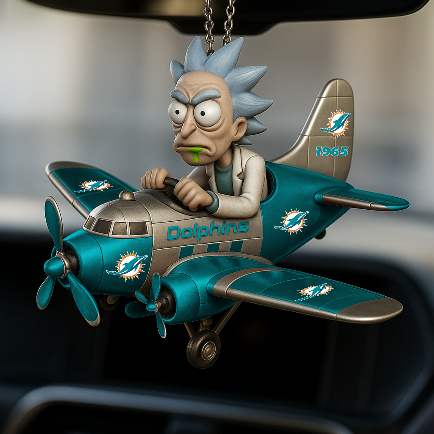Premium NFL MIA x RIC Car Ornament V1 DATND TANTD