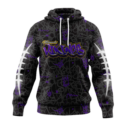 Premium NFL MIN Special Graffiti Hoodie V2 NMD  TTV