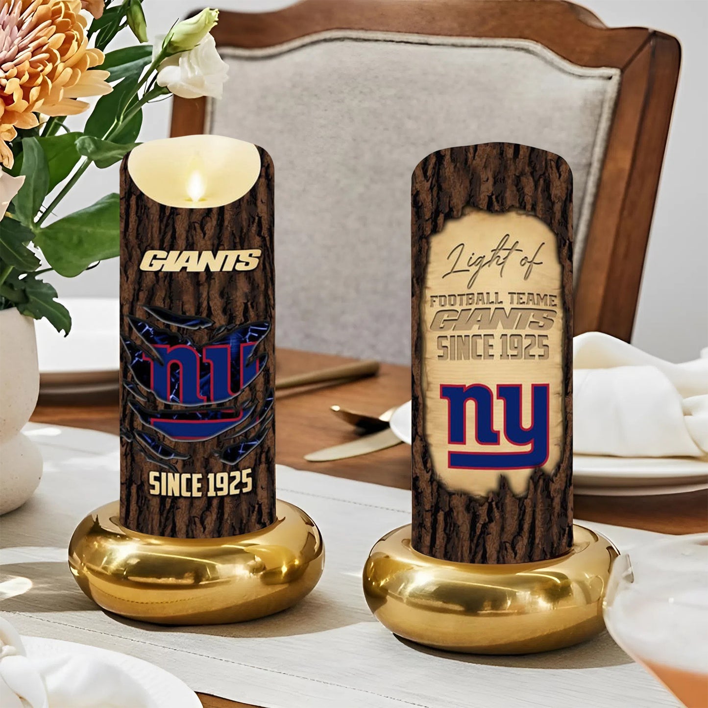 Premium NFL NYG Victory Candle NDT NHM