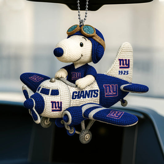 Premium NFL NYG x SNP Knitted Car Ornament V6 NMD NHM