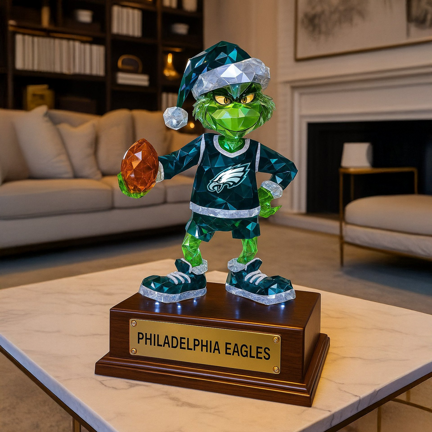 Premium NFL PE Crystal Style Desktop Ornament V1 NMD  TTV