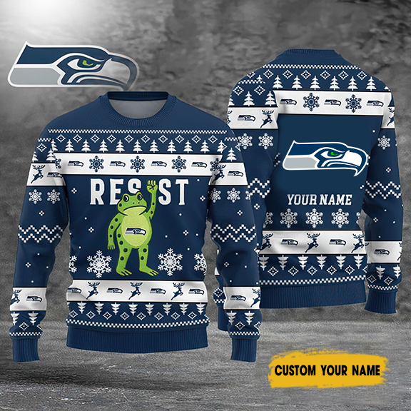 Premium NFL SEA Ugly Sweater V1 NMD TTV