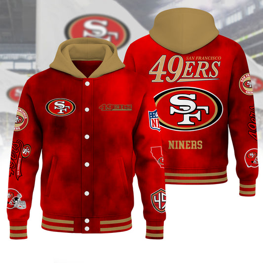 Premium NFL SF Hoodie Baseball Jacket V1 NMD NHM