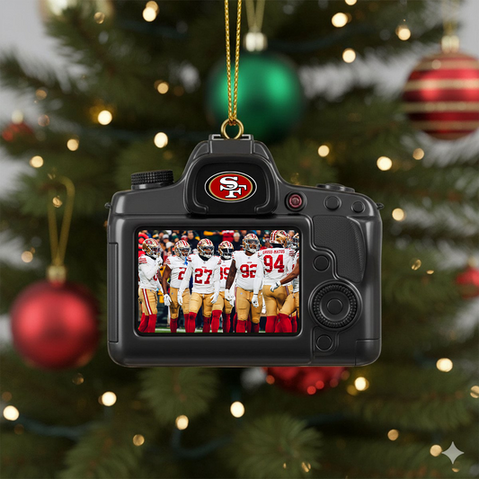 Premium NFL SF Photo Camera Chrismast Tree Ornament V3 NMD TTV