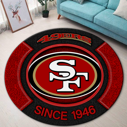 Premium NFL SF Round Rug Multicolor V2 NMD TTV
