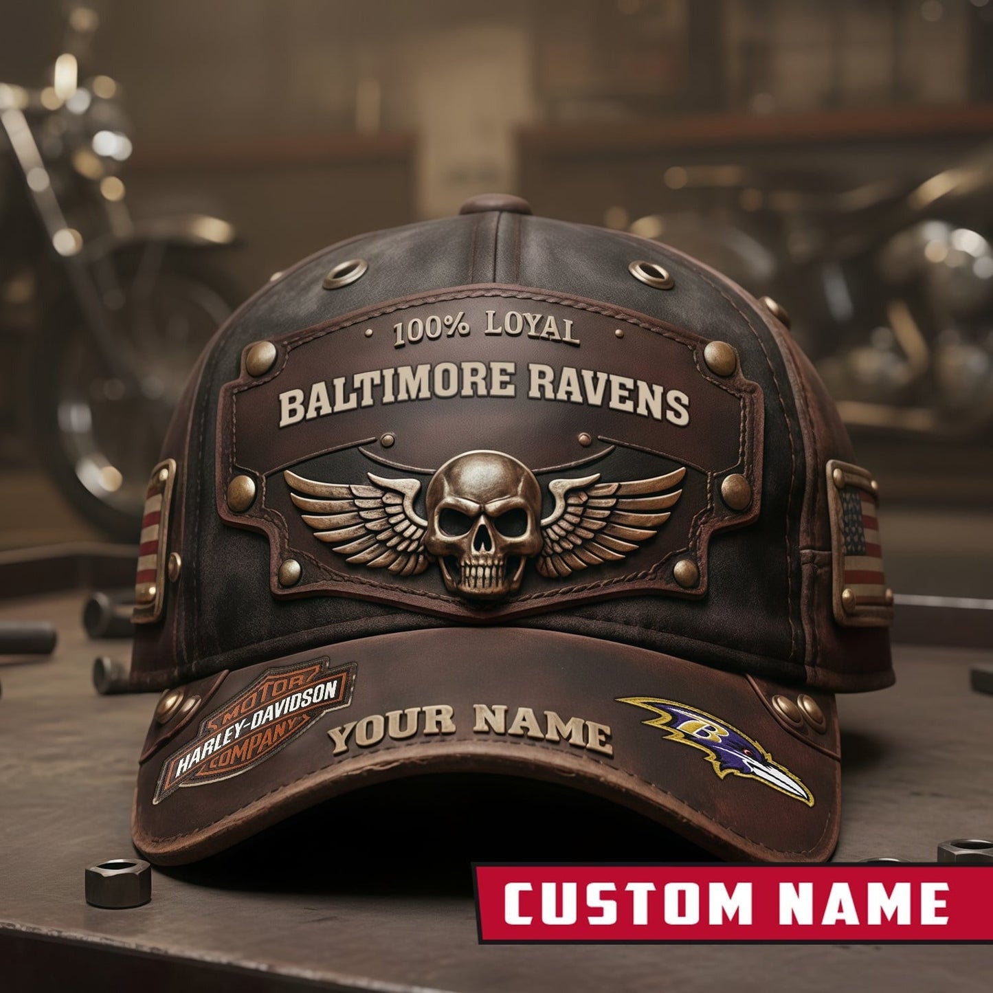 Premium NFL X BAL Harley-Davi Vintage Cap NDT NHM
