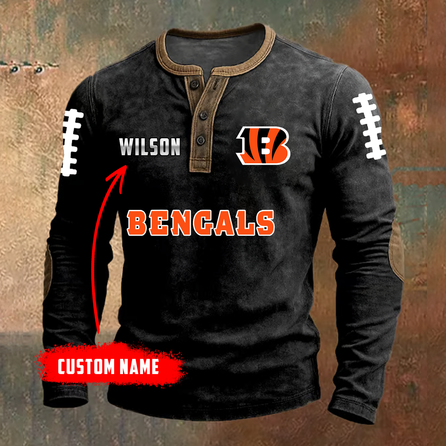 PREMIUM NFL X CIN LONG SLEEVE SHIRT NDT TDT